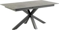 Sohome Uitschuifbare Eettafel 'Parker' Keramiek, 168-210 x 90cm, kleur zwart - thumbnail