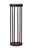 Lucide JACKSON - Sokkellamp - Zonne-energie - Ø 16 cm - LED Dimb. - 1x2W 3000K - IP65 - Beweging & dag/nacht sensor - Zwart - thumbnail
