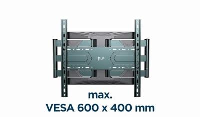 Gembird WM-80ST-01 tv-bevestiging 2,03 m (80") Staal - thumbnail