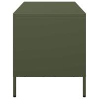 Tv-meubel 68x39x43,5 cm koudgewalst staal olijfgroen - thumbnail