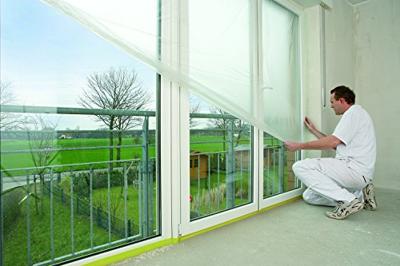 Kip 332 Masking-Tec Afdekfolie met Masking Tape - 1100mmx 33m