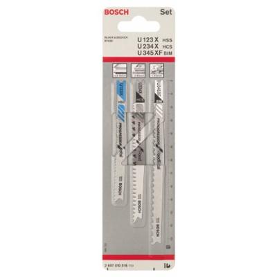 Bosch Accessoires 3-delige decoupeerzaagbladenset U 123 X; U 234 X; U 345 XF 1st - 2607010516 - thumbnail