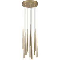 LED Hanglamp - Trio Select Cala - 10 Lichtpunten van 3.8 Watt - Hoogte aanpasbaar - Aanpasbare Lichtkleur - Dimbaar - Goud - Metaal - thumbnail
