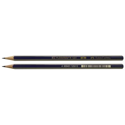 Potlood Faber-Castell GoldFaber 1221 B Zwart Zeshoekig B (12 Stuks)