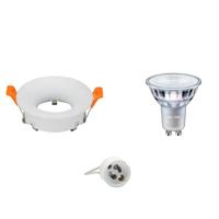 LED Spot Set - GU10 Fitting - Inbouw Rond - Mat Wit - Ø85mm - Philips - MASTER 927 36D VLE - 3.7W - Warm Wit 2200K-2700K - DimTone Dimbaar - thumbnail