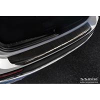 Zwart RVS Bumper beschermer passend voor Mercedes GLB (X247) 2019- 'Ribs' AV245030 - thumbnail