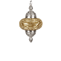 Oosterse Hanglamp Arabesque 49 cm 1 Lichts Goud - thumbnail