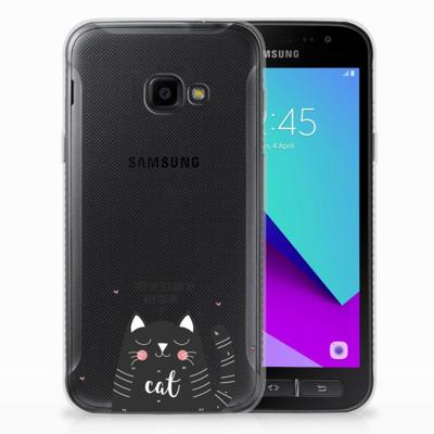 Samsung Galaxy Xcover 4 | Xcover 4s Telefoonhoesje met Naam Cat Good Day Samsung Galaxy Xcover 4 | Xcover 4s Telefoonhoesje met Naam Cat Good Day