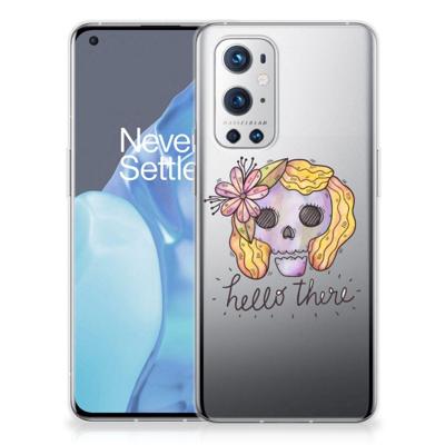 Silicone Back Case OnePlus 9 Pro Boho Skull Silicone Back Case OnePlus 9 Pro Boho Skull