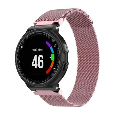 Milanese polsband horlogeband voor Garmin Forerunner 235 26cm (roze)