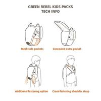 Vaude Green Rebel Kids Flocke Kinder Rugtas Calf - thumbnail