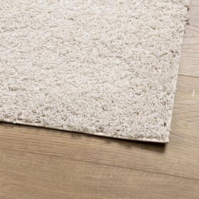 VidaXL Vloerkleed pamplona shaggy hoogpolig modern 100x200 cm crème