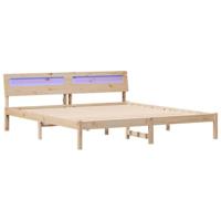 Bedframe Bruin 180 x 200 cm Massief grenenhout - thumbnail