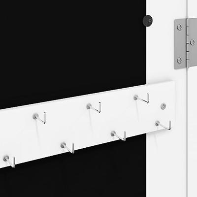VidaXL Sieradenkast met spiegel wandgemonteerd 30x8,5x90 cm wit