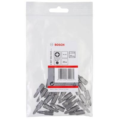 Bosch Accessories 2607002519 Kruis-bit PH 2 Extra hard C 6.3 25 stuk(s)