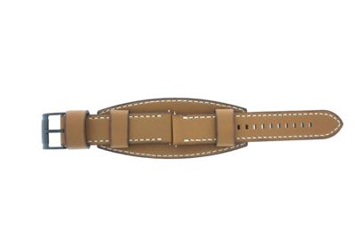 Horlogeband Fossil BQ2054 Onderliggend Leder Bruin 22mm