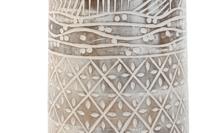 Vaas Home ESPRIT Wit Natuurlijk Mangohout Koloniaal 15 x 15 x 22,5 cm - thumbnail