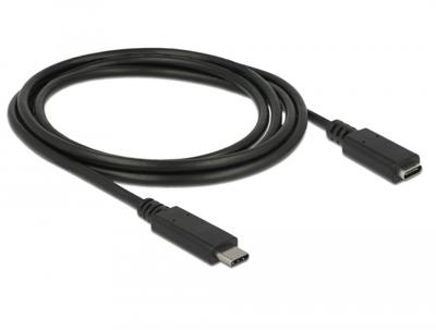 Delock 85534 USB 10 Gbps verlengkabel USB Type-C male naar female 1,5 m 4K PD 60 W