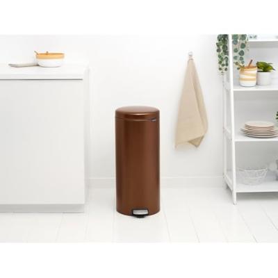 Brabantia pedaalemmer NewIcon 30 liter warm bronze