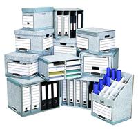 Bankers Box archiefdoos, formaat 54 x 32,5 x 37,5 cm, blauw - thumbnail