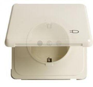 Peha Inb. stopkontakt met deksel RA PEHA enkel Creme - 4602000