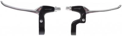 VWP saccon remgreepset voor shimano nexus 7v zwart/zilver VWP saccon remgreepset voor shimano nexus 7v zwart/zilver