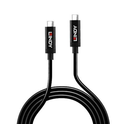 LINDY 43348 USB-kabel USB 3.2 Gen2 USB-C stekker, USB-C stekker 3.00 m Zwart LINDY 43348 USB-kabel USB 3.2 Gen2 USB-C stekker, USB-C stekker 3.00 m Zwart
