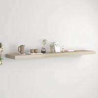 VidaXL Wandschap zwevend 120x23,5x3,8 cm mdf eikenkleurig - thumbnail