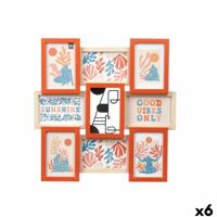 Fotolijsten GiftDecor 411408B Multicolour Metaal Hout MDF (6 Stuks) - thumbnail