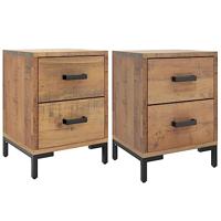 Nachtkastjes 2 st 36x30x45 cm massief grenenhout - thumbnail