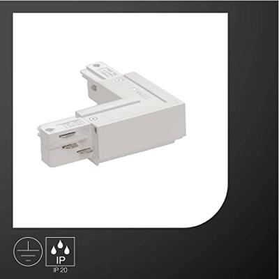 SLV 3-faseL-Connector 1 aarde buiten wit - 1001520