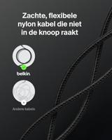 Belkin Eco Gevlochten USB-C to USB-C Kabel 2 m, 240 W - Zachte, flexibele snellaadkabel, Type C Laadkabel voor iPhone 16, Galaxy S25, Pixel 9, MacBook, iPad Pro en meer - Zwart USB 2.0, 2M - thumbnail