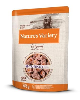 NATURES VARIETY ORIGINAL ADULT MEDIUM / MAXI POUCH TURKEY NO GRAIN