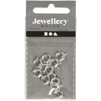 Creativ Company Veringsluiting, d 7 mm, zilver, 10 stuk/ 1 doos - thumbnail