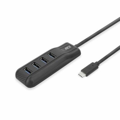 ACT AC6420 USB-C hub zwart ACT AC6420 USB-C hub zwart
