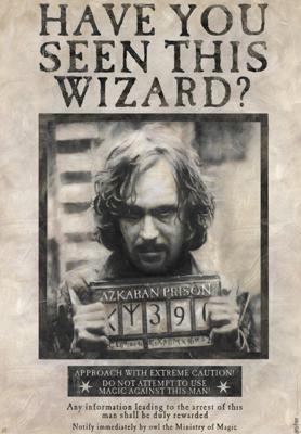 Poster Harry Potter - Wanted Sirius Black 61x91,5cm Poster Harry Potter - Wanted Sirius Black 61x91,5cm