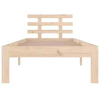 Bedframe massief hout 75x190 cm