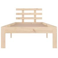 Bedframe massief hout 75x190 cm - thumbnail