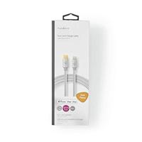 Nedis USB-Kabel | Apple Lightning 8-Pins naar USB-C Male | 480 Mbps | 2 m | 1 stuks - CCTB39650AL20 CCTB39650AL20 - thumbnail