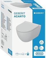 Geberit Wandcloset Renova Pack Diepspoel Gesloten Vorm Rimfree Met Zitting KeraTect Wit - thumbnail