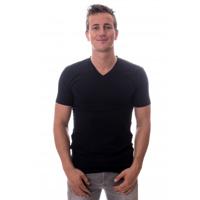 Claesens Stretch T-Shirt Blue V-neck Two Pack ( CL 1223) - thumbnail