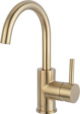 Ben Mandana wastafelkraan draaibaar geborsteld messing Ben Mandana wastafelkraan draaibaar geborsteld messing