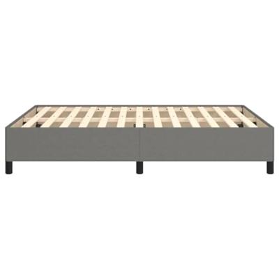 Bedframe zonder matras stof donkergrijs 140x200 cm