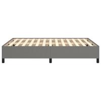 Bedframe zonder matras stof donkergrijs 140x200 cm - thumbnail