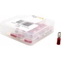 Bofix kabelschoen amp man plat 4,8mm rood (25st) - thumbnail