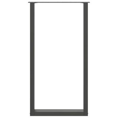 Bartafelpoten 2 st U-vormig 60x(110-111) cm staal antraciet
