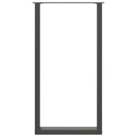 Bartafelpoten 2 st U-vormig 60x(110-111) cm staal antraciet - thumbnail