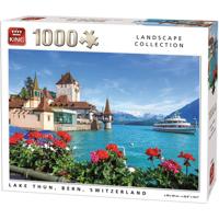 King legpuzzel Lake Thun 68 x 49 cm karton 1000 stukjes - thumbnail