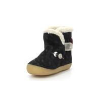 Leren enkellaarsjes voor babymeisjes So Windy KICKERS® 1ste stapjes marineblauw - thumbnail