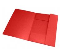 Elastomap oxford top file a4 3 kleppen 390gr rood - thumbnail